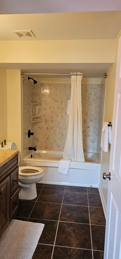 Bathroom 3, Beverly Hills Inn, Brown
