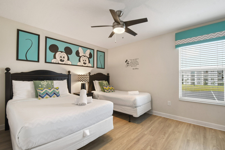 Bedroom 3, Lakeview 6BR Cozy Home Pool/spa,steps to Waterpark, Osceola