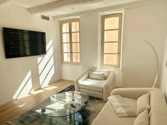 Living area, Elegant Apartment-ac-1br-2p- Center Saint-tropez, Var
