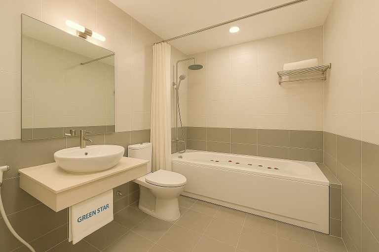 Bathroom 4, Green Star Hotel, District 1