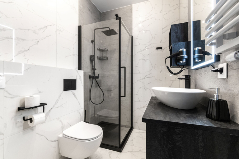 Bathroom 3, Doki Studio Stocznia by Grand Apartments, Gdańsk City