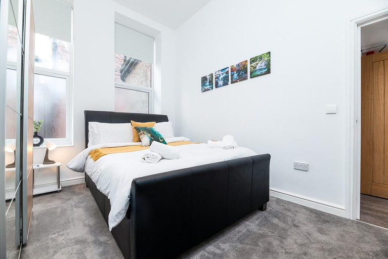 Bedroom 2, Deluxe 2 Bedroom Apartment In City Centre, Nottingham