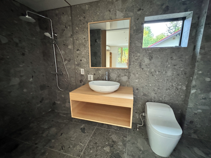 Bathroom, Villa Rindo, Hakuba