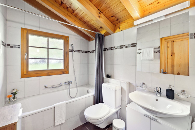 Bathroom 4, Chalet Belle Vue Alpine Charm With a View to Remember, Martigny