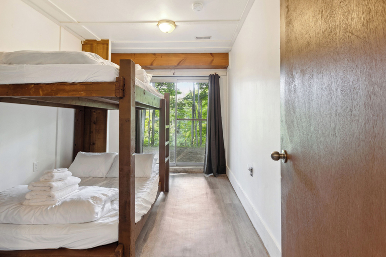Bedroom 2, Birch View Chalets, Grey