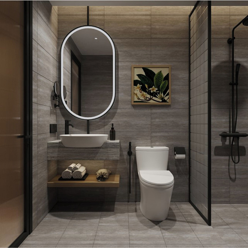 Bathroom 5, Hoang Kim Hotel, Vientiane