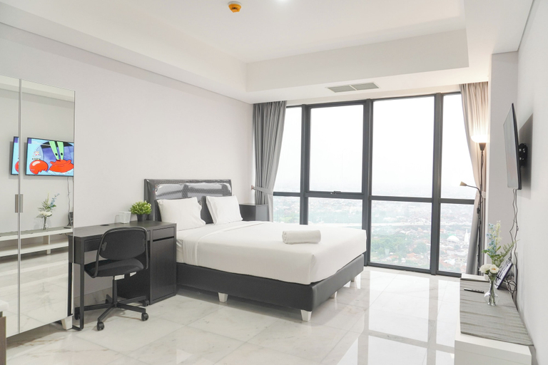Bedroom, Cozy and Elegant Studio The Smith Alam Sutera Apartment, Tangerang
