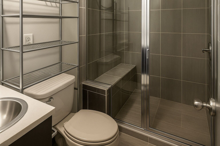Bathroom, Modern North Seattle Getaway, Seattle