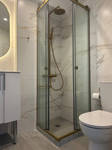 Bathroom 5, Potokaki Beachfront Hotel, North Aegean