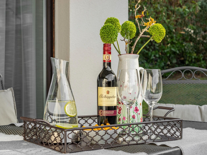 Food & Drinks, Ferienwohnung mit Sauna in Ballenstedt, Harz