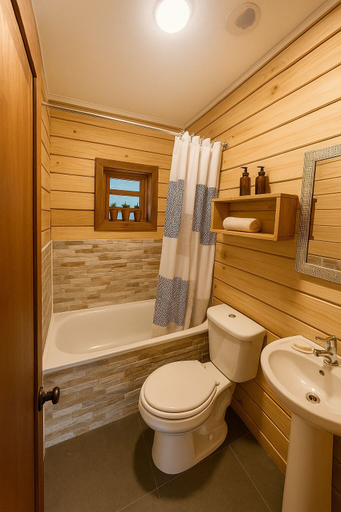 Bathroom 3, Calafate Lodge Patagonia, Coihaique