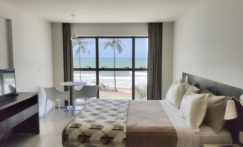 Bedroom, Flat Frente Mar R206, Maceió (capital)