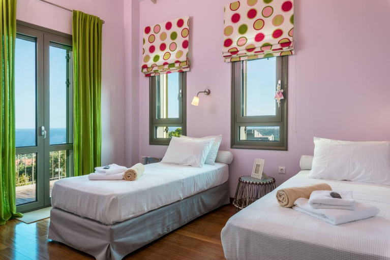 Bedroom 3, Villa Kalida Stunning Seaview and Relax, Attica