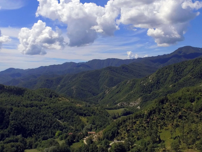 View from property 2, Cozy Apartment With Garden, Patio, Storage, Deckchairs, BBQ, Pesaro E Urbino