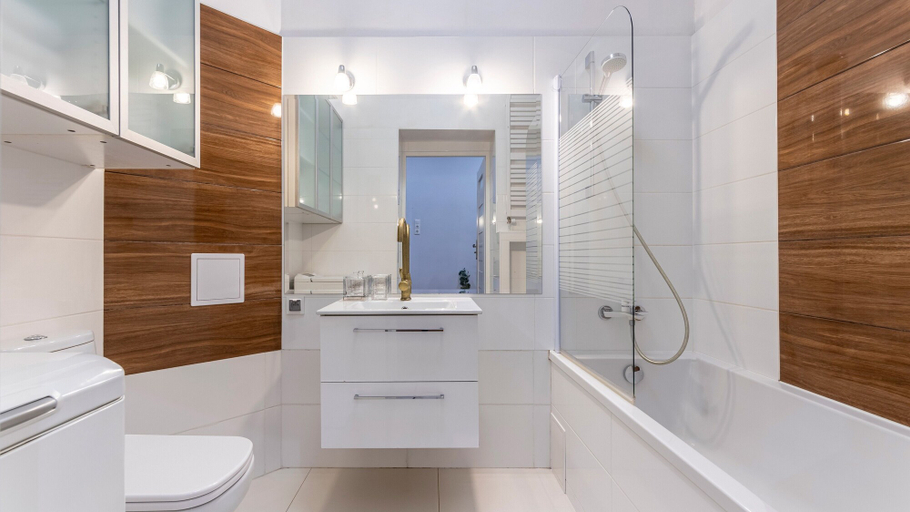 Bathroom 3, Apartamenty Sun & Snow Szczytnicka, Środa Śląska