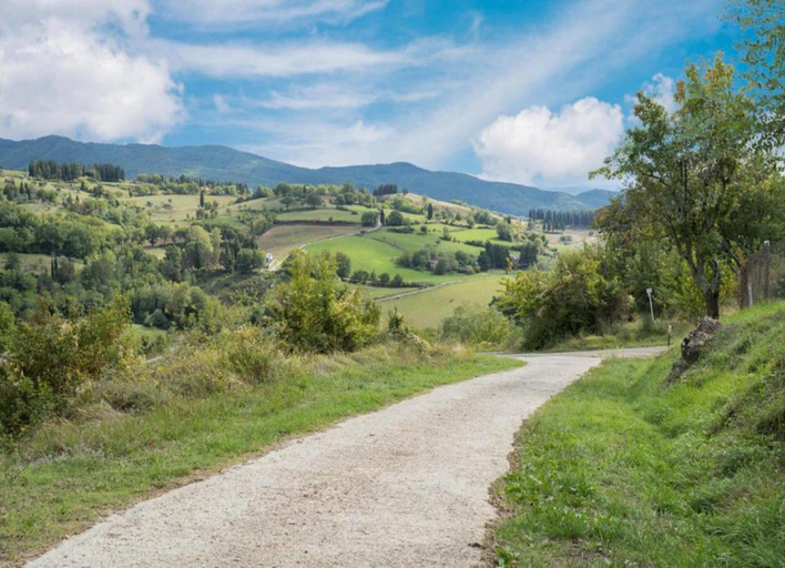 View from property 3, Pleasant Holiday Home in Reggello With Pool, Florence
