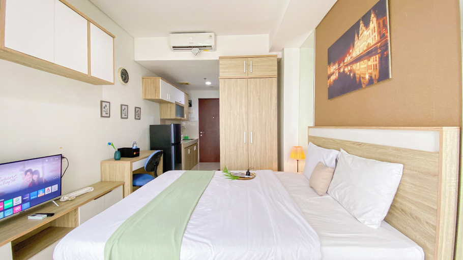 Bedroom, Modern Look and Restful Studio Apartment Springwood Residence Tangerang, Tangerang