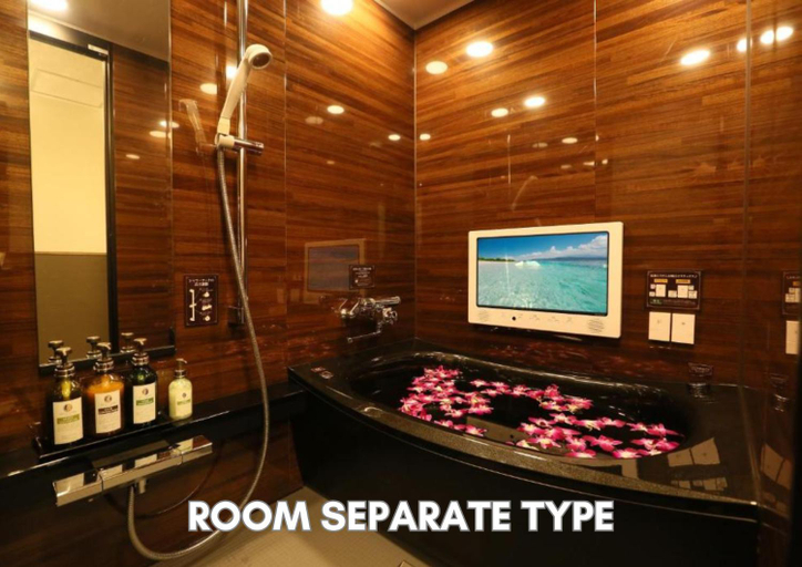 Bathroom 4, Hotel Petit Bali Higashishinjuku - Adults Only, Shinjuku