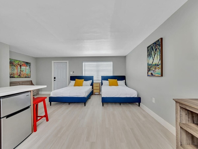 Bedroom, The Shell on Walnut Studio With Bath Hollywood Beach Free Parking, Broward
