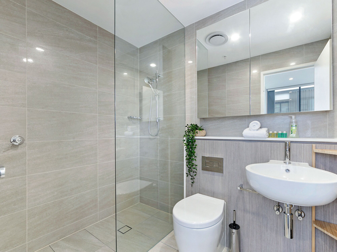 Bathroom, Kozyguru | Zetland | High Level 2Bed Apt & Parking, Sydney