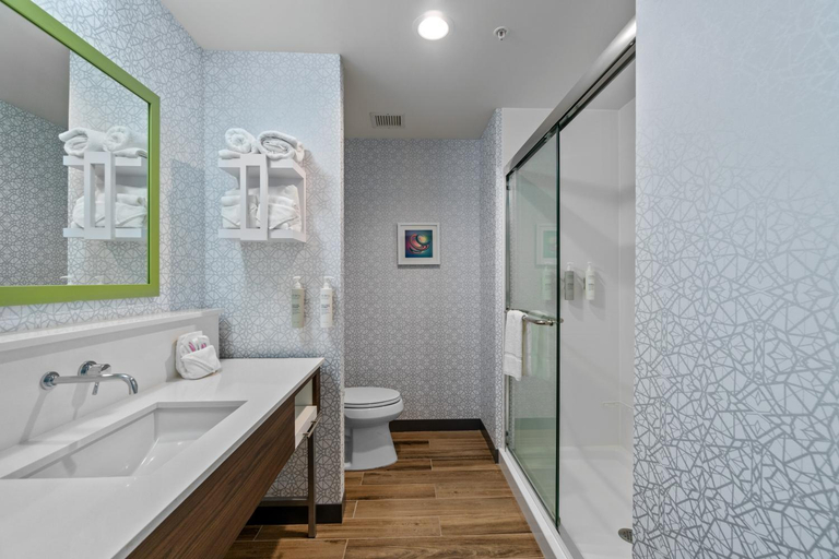 Bathroom 4, Hampton Inn Redmond Bend Airport, OR, Deschutes