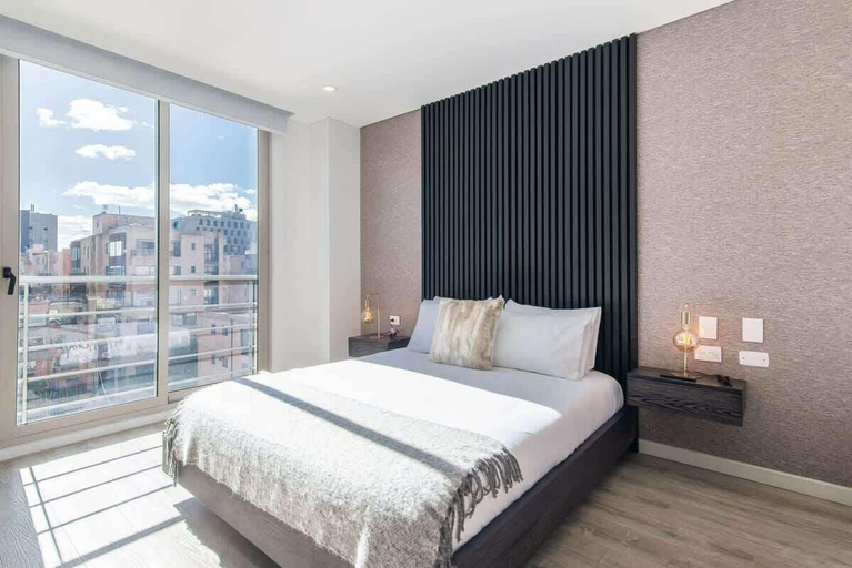Bedroom 2, Modern Apartment in Usaquien, Santafé de Bogotá