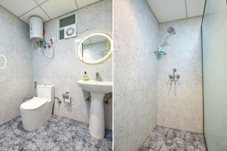 Bathroom 5, FabHotel Prime Spectrum Metro - With Pool | 5 mins Walk from Sector 75 Metro, Gautam Buddha Nagar