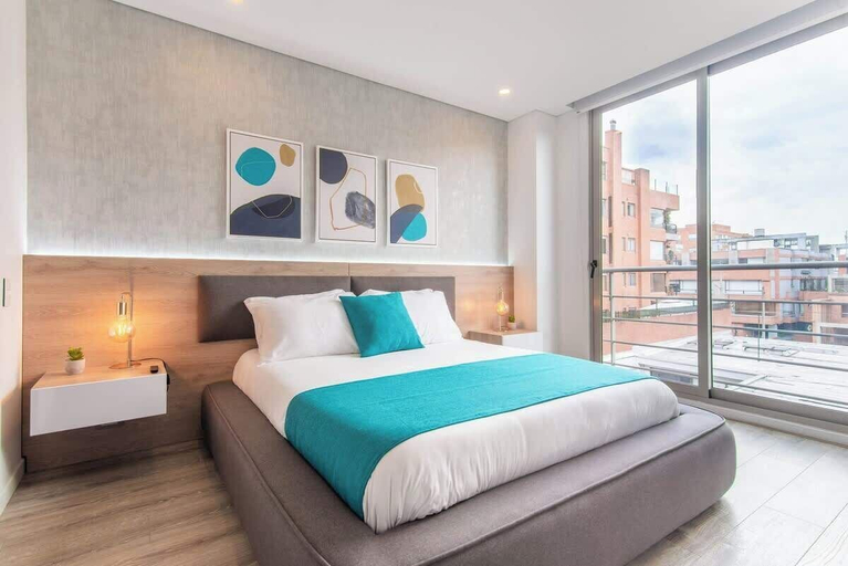 Bedroom 2, Classy 3BR Apartment in Usaquén, Santafé de Bogotá
