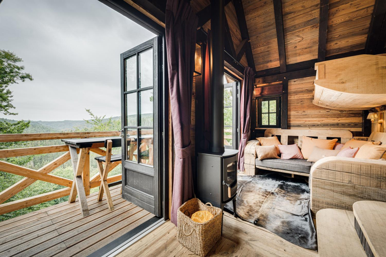 Bedroom 2, Les Cabanes de Rensiwez, Luxembourg