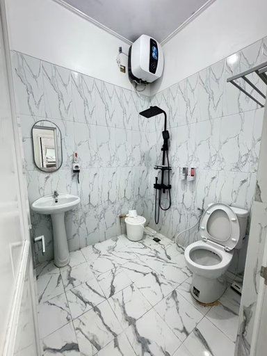 Bathroom, Teras Luhur Villa dengan Jacuzzi, Bandung