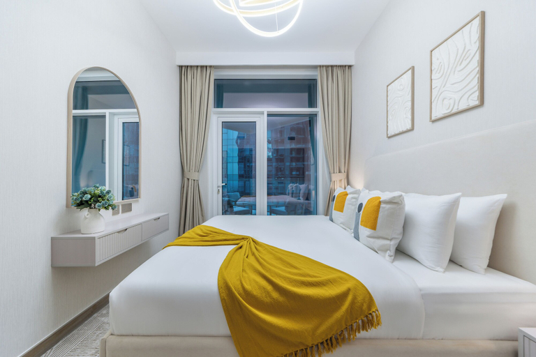 Bedroom 3, Chic 1BR at the Canal Business Bay, Dubai
