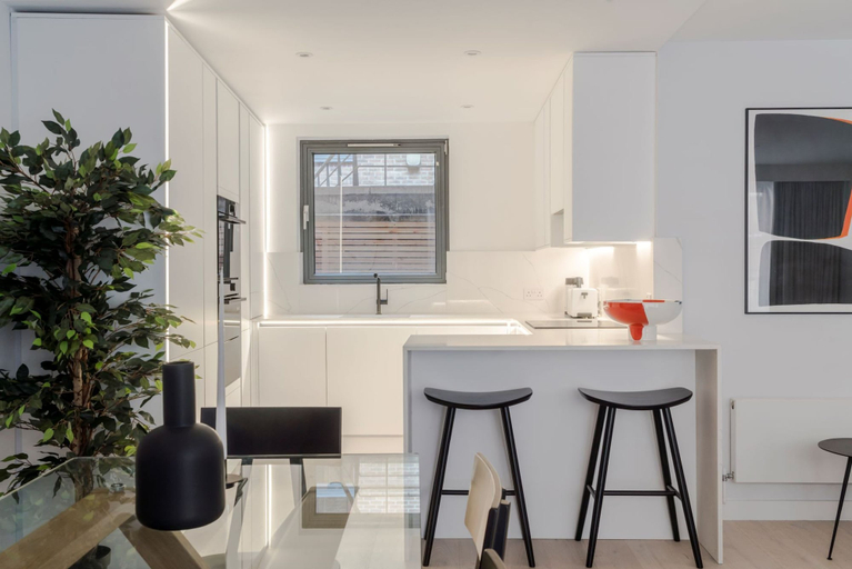 Room 4, Blue Jeans White Shirt - Fitzrovia - by Frankie Says, London