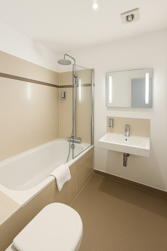 Bathroom 4, Hôtel Albert Elisabeth Gare SNCF, Puy-de-Dôme