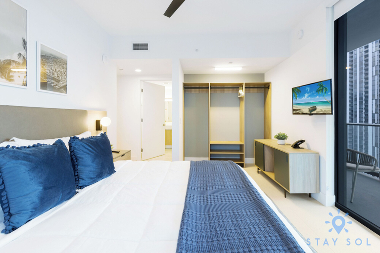 Bedroom 3, Stay Sol Downtown, Miami-Dade