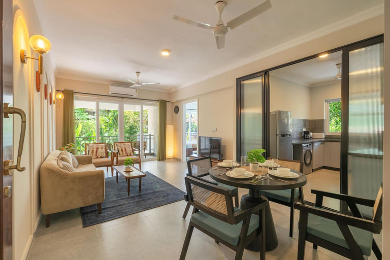 Room 5, Irene Altezza by Hireavilla - 1BR w Pool Pilerne, North Goa