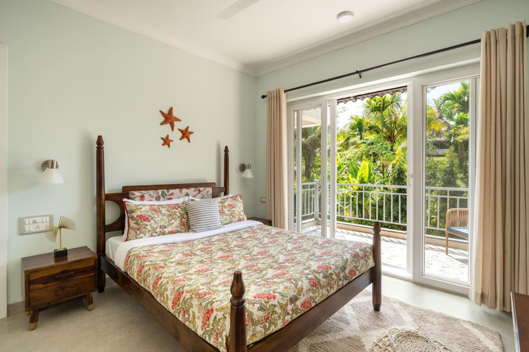 Room 4, Irene Altezza by Hireavilla - 1BR w Pool Pilerne, North Goa