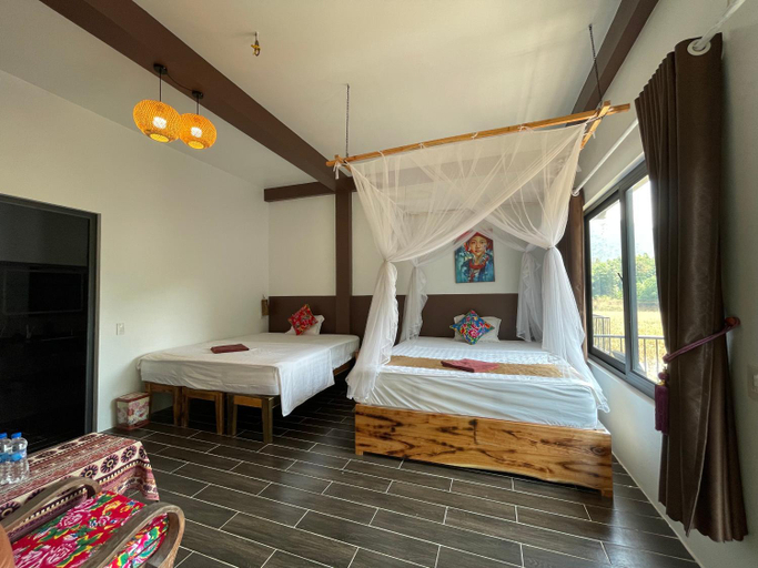 Bedroom 2, Vu Linh Palm House Homestay - Bungalow, Yên Bình