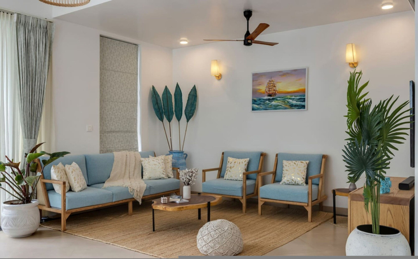 Room 3, Casa Maxima - 4BR w Private Pool 1km to the Beach, North Goa
