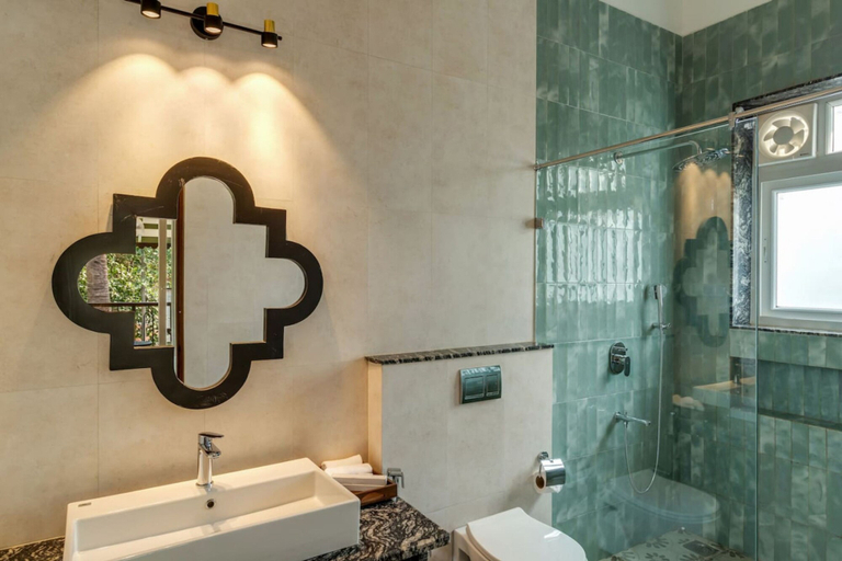 Bathroom 4, Villa Verona by Hireavilla, 6BR with Pool in Parra, North Goa