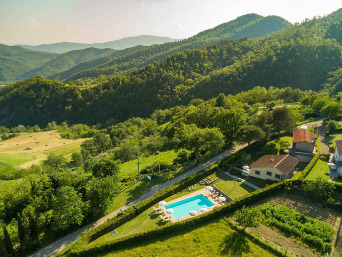 View from property 2, Beautiful Cottage in Dicomano With Swimming Pool, Florence