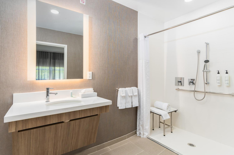 Bathroom, SpringHill Suites by Marriott Freeport Brunswick, Cumberland