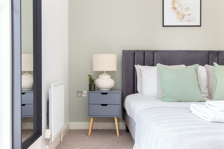 Bedroom 3, Deluxe 2 Bed Flat with Balcony in Hackney, London