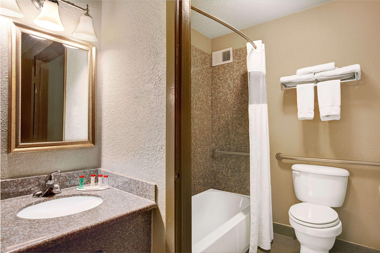 Bathroom 4, Ramada by Wyndham Houston Intercontinental Airpt S, Houston