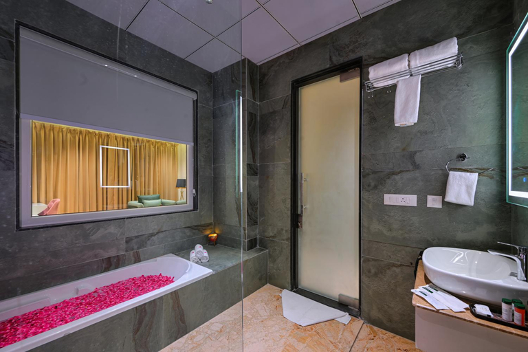 Bathroom 4, Hotel Sun Ring, Agra