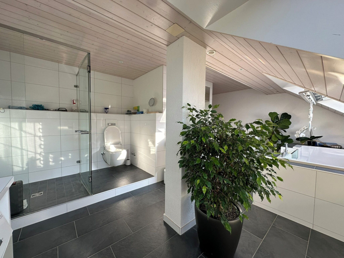 Bathroom 4, VK Zürich Airport Homestay Villa Bänikon, Bülach