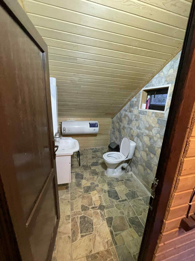 Bathroom, Wooden Huts in Mestia, Mestia