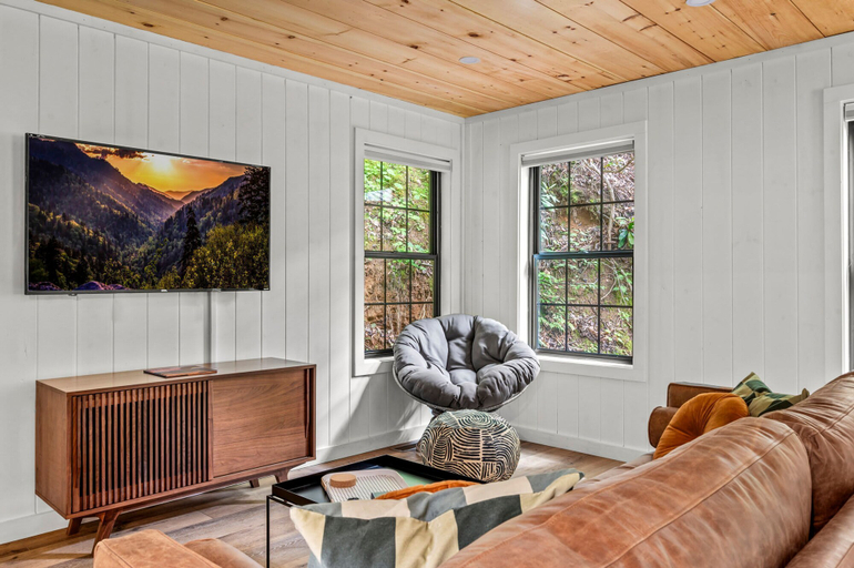 Room 4, 5 Cabins in Gburg Sleeps 16 Firepit Games, Sevier