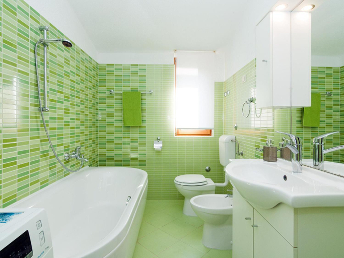 Bathroom, Villa in Rovanjska with Pool Sea Views, Jasenice