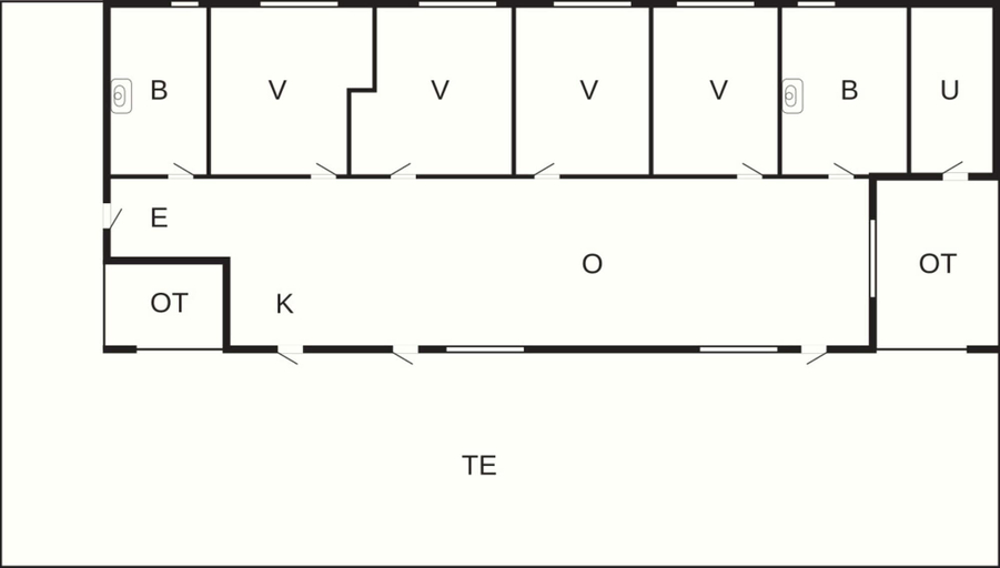Floor plan, 4 Star Holiday Home in Knebel, Syddjurs