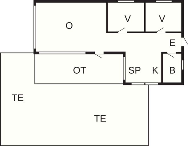 Floor plan, 5 Person Holiday Home in Broager, Sønderborg